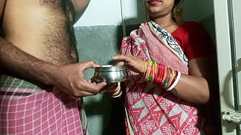 Desi couple's intimate moment in the shower with lube rubdown and door bang-out