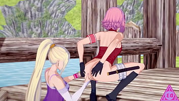 Sakura Ino's Naruto hermaphroditism anime porno movie features blowjob, handjob, and uncensored bang-out episodes