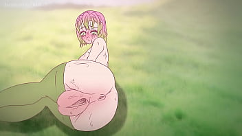 Mitsuri, the inviting anime character with a immense pussy, overpowers a porn demon in this Anime porn animation