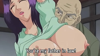 Fatherly enjoy and barred desire: Mummy seduces her daddy in law in explicit Manga porn flick